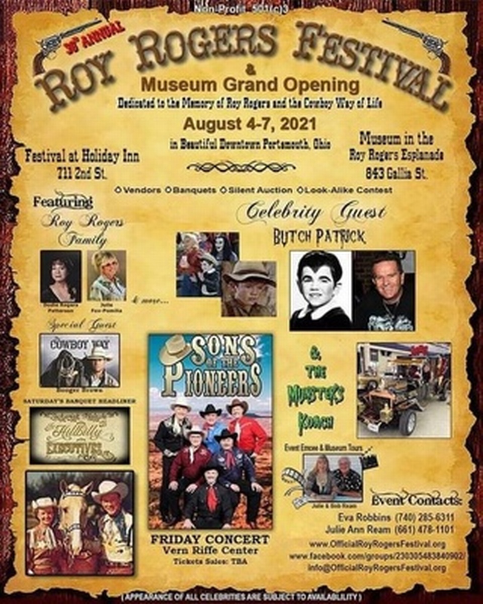 Roy Rogers Festival Aug 4, 2021 to Aug 7, 2021